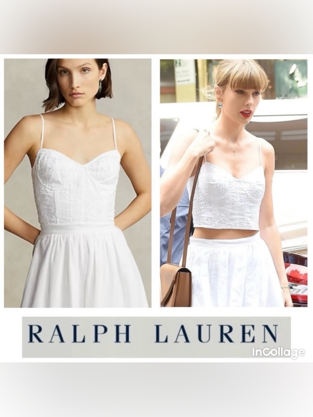 Polo Ralph Lauren Eyelet Linen Bustier - ASO - Taylor Swift! - Picture 14 of 14